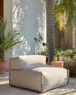 Tuinstoelen-Kave Home Square Outdoor Lounge Fauteuil Groen