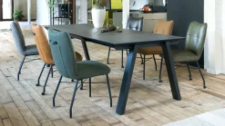 Uitschuifbare Eettafels|Rechthoekige Eettafels-Henders en Hazel Stanford Eettafel Antraciet