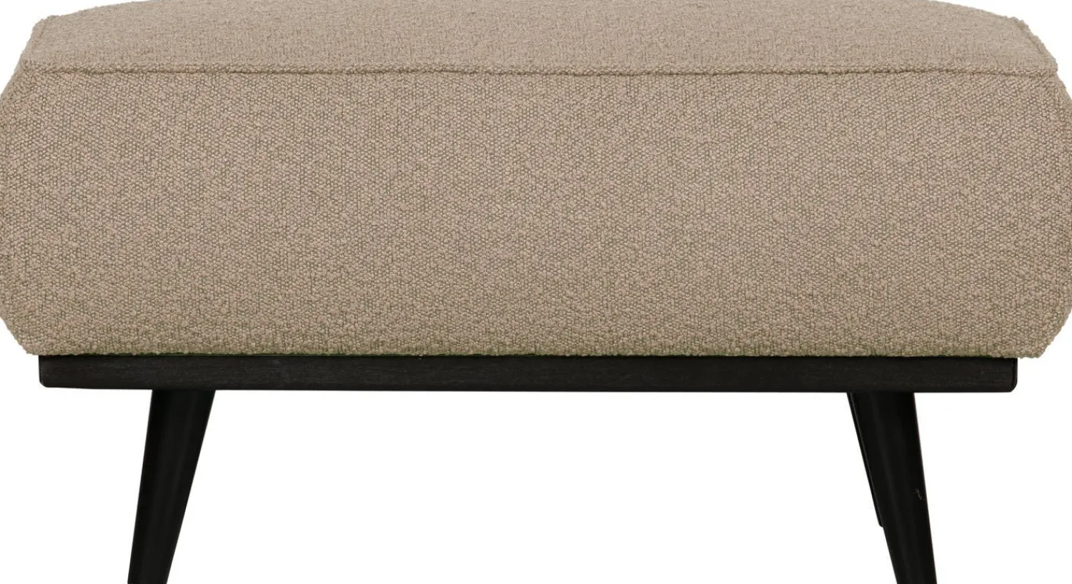 Hockers|Poefs-WOOOD Statement Bouclé Hocker Beige