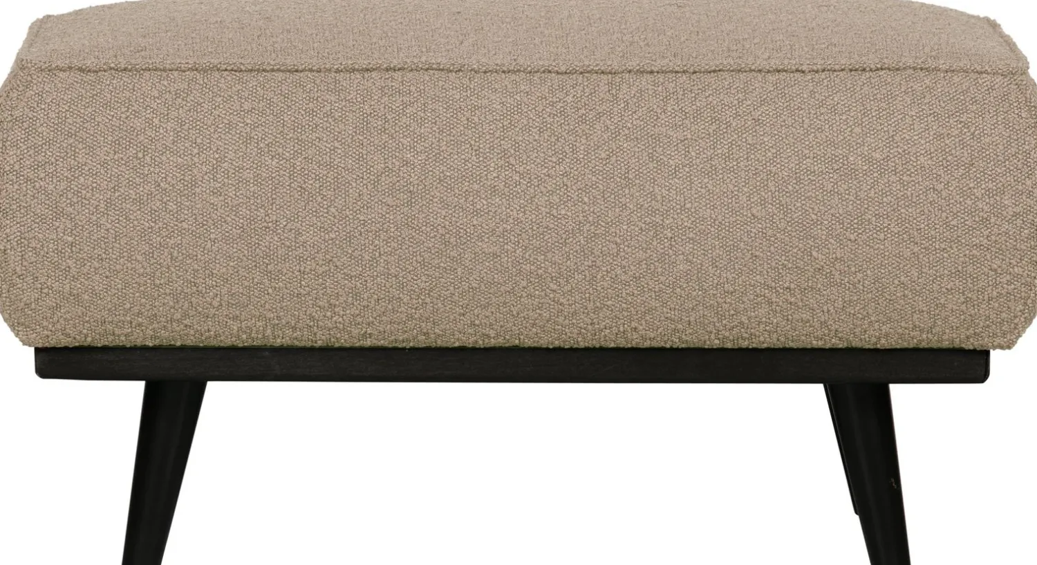 Hockers|Poefs-WOOOD Statement Bouclé Hocker Beige