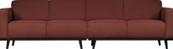 Zitbanken-WOOOD Statement Bouclé 4-Zitsbank Chestnut