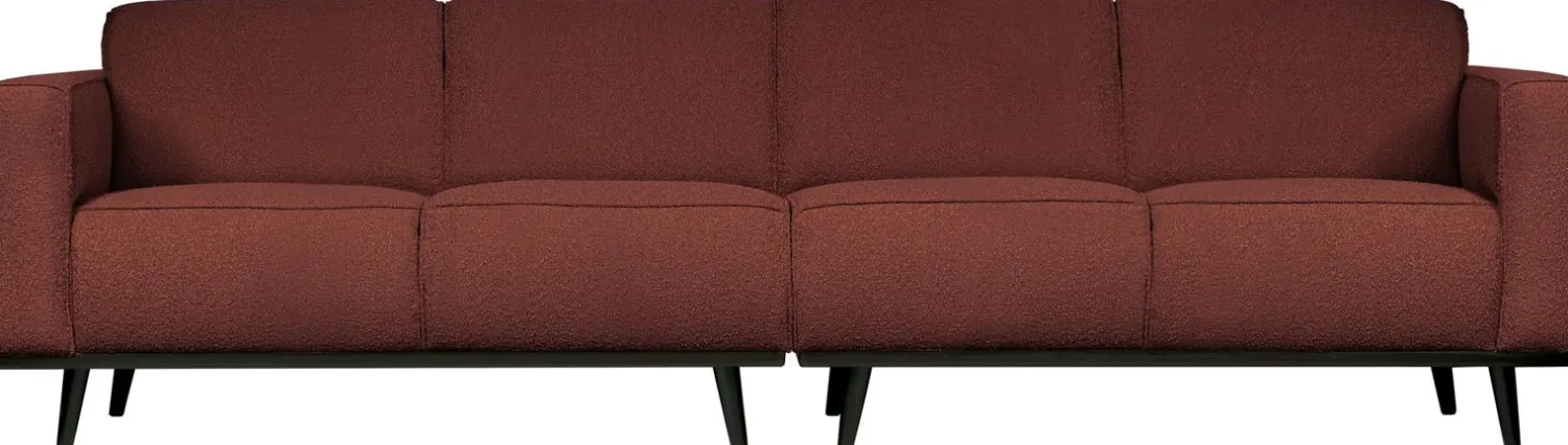 Zitbanken-WOOOD Statement Bouclé 4-Zitsbank Chestnut