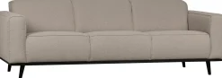 Zitbanken-WOOOD Statement Bouclé 3-Zitsbank Beige