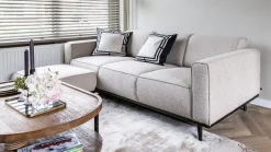 Zitbanken-WOOOD Statement Bouclé 3-Zitsbank Beige