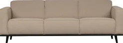 Zitbanken-WOOOD Statement Bouclé 3-Zitsbank Beige