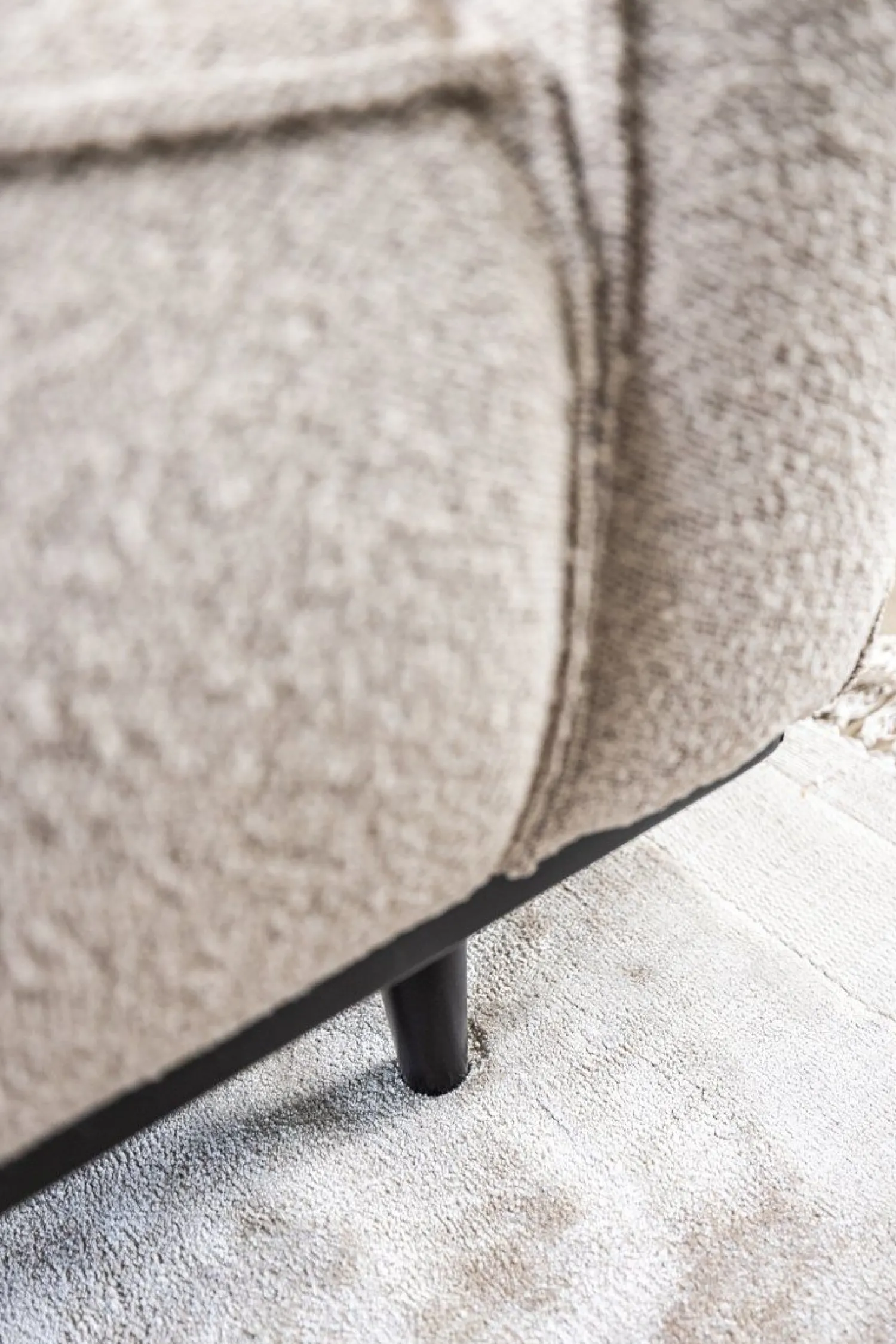 Zitbanken-WOOOD Statement Bouclé 3-Zitsbank Beige