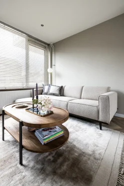 Zitbanken-WOOOD Statement Bouclé 3-Zitsbank Beige