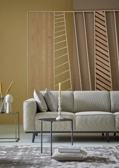 Zitbanken-WOOOD Statement Bouclé 4-Zitsbank Beige