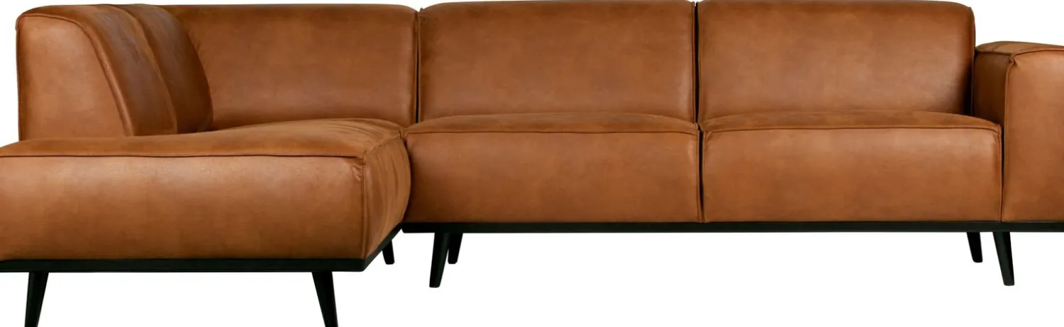 Hoekbanken-WOOOD Statement Links Hoekbank cognac
