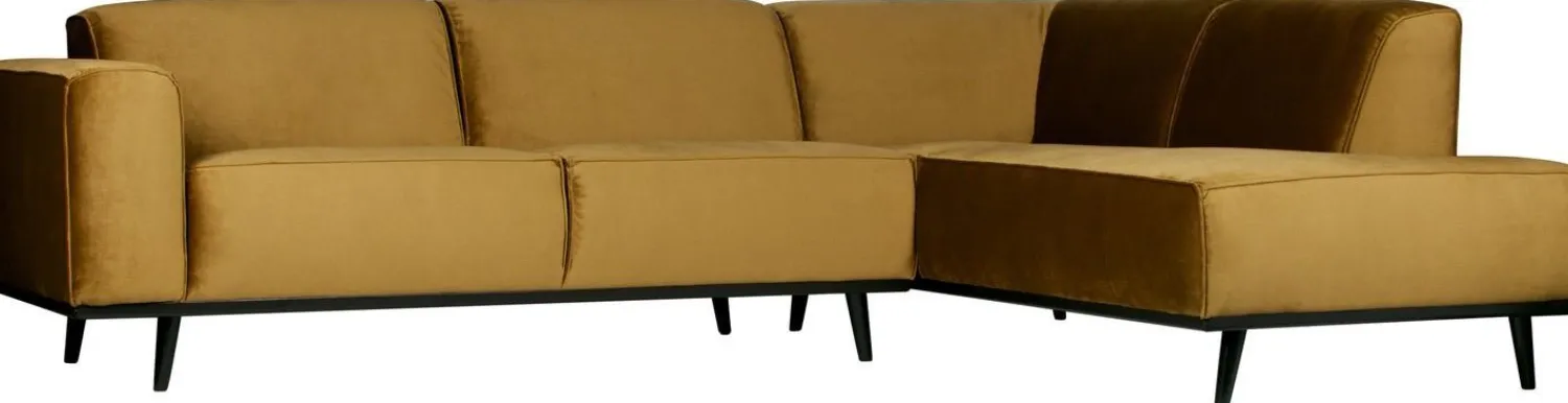 Hoekbanken-WOOOD Statement Rechts Hoekbank Honey Yellow