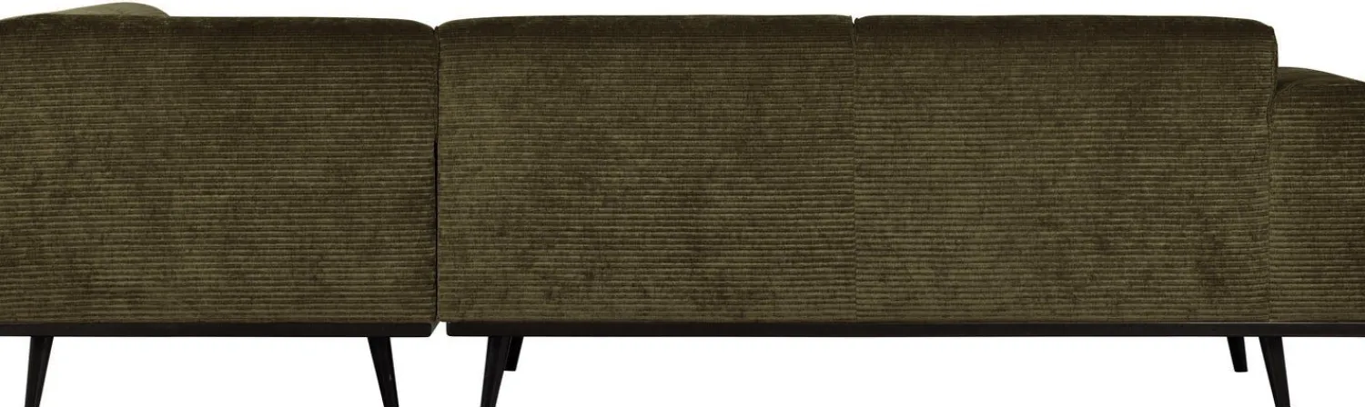 Hoekbanken-WOOOD Statement Rechts Rib Hoekbank Warm Green