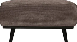 Hockers|Poefs-WOOOD Statement Rib Hocker Taupe