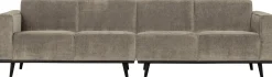 Zitbanken-WOOOD Statement Rib 4-zitsbank Clay