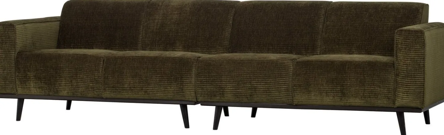 Zitbanken-WOOOD Statement Rib 4-zitsbank Warm Green