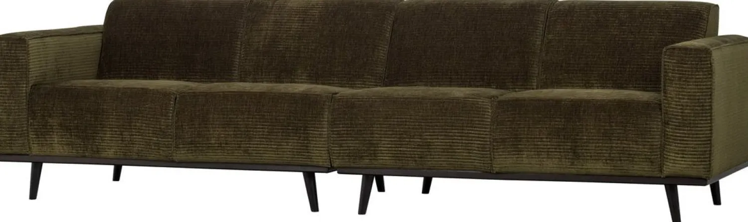 Zitbanken-WOOOD Statement Rib 4-zitsbank Warm Green