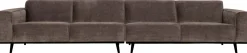 Zitbanken-WOOOD Statement XL Rib 4-zitsbank Taupe