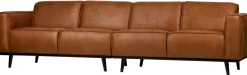 Zitbanken-WOOOD Statement XL 4-zitsbank Cognac