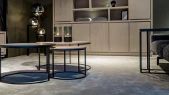 Industriële Bijzettafels-Eijerkamp Collectie Steel Bijzettafel Zwart