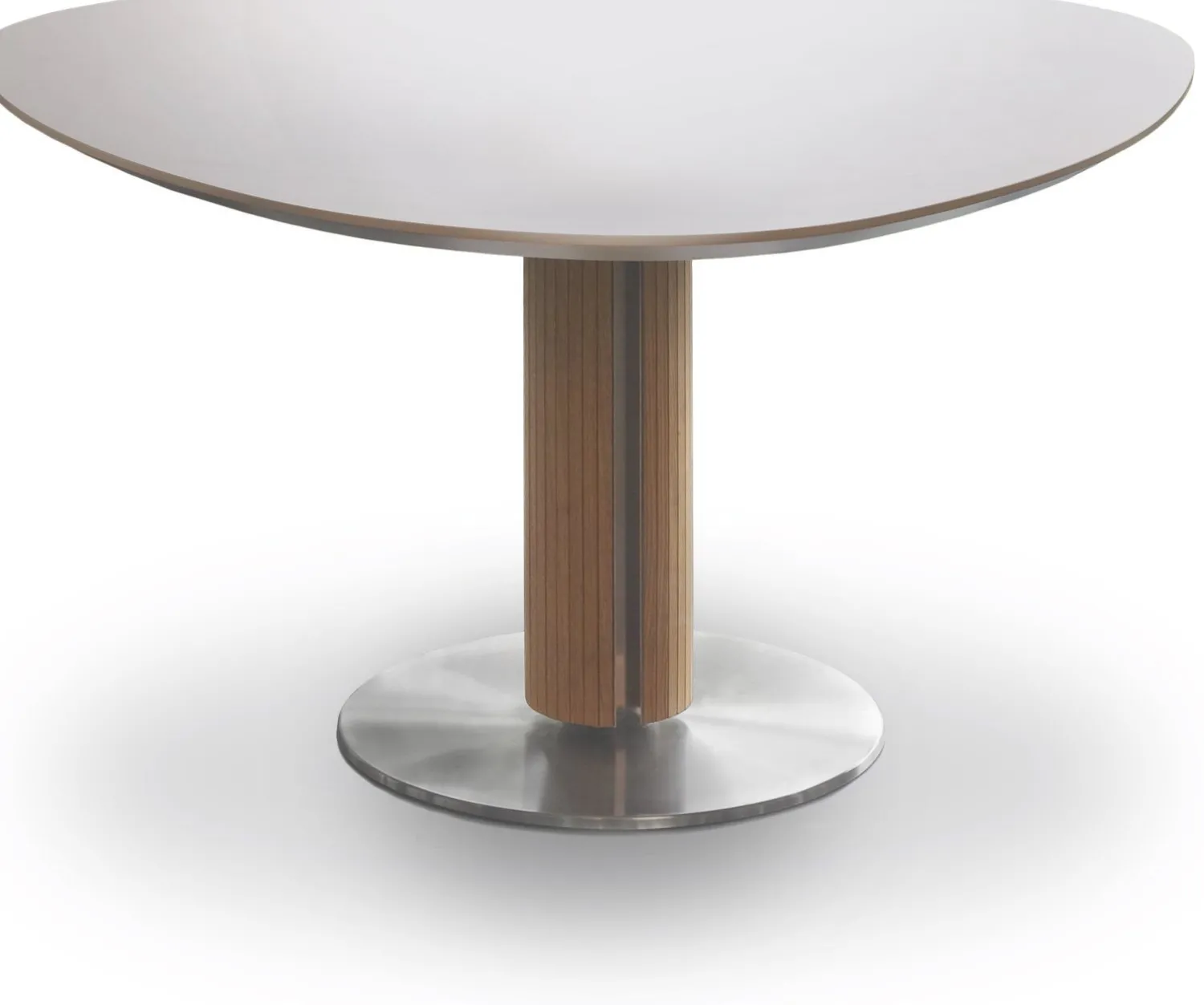 Houten Eettafels|Organische Eettafels-Bree's New World Steely Eettafel Naturel