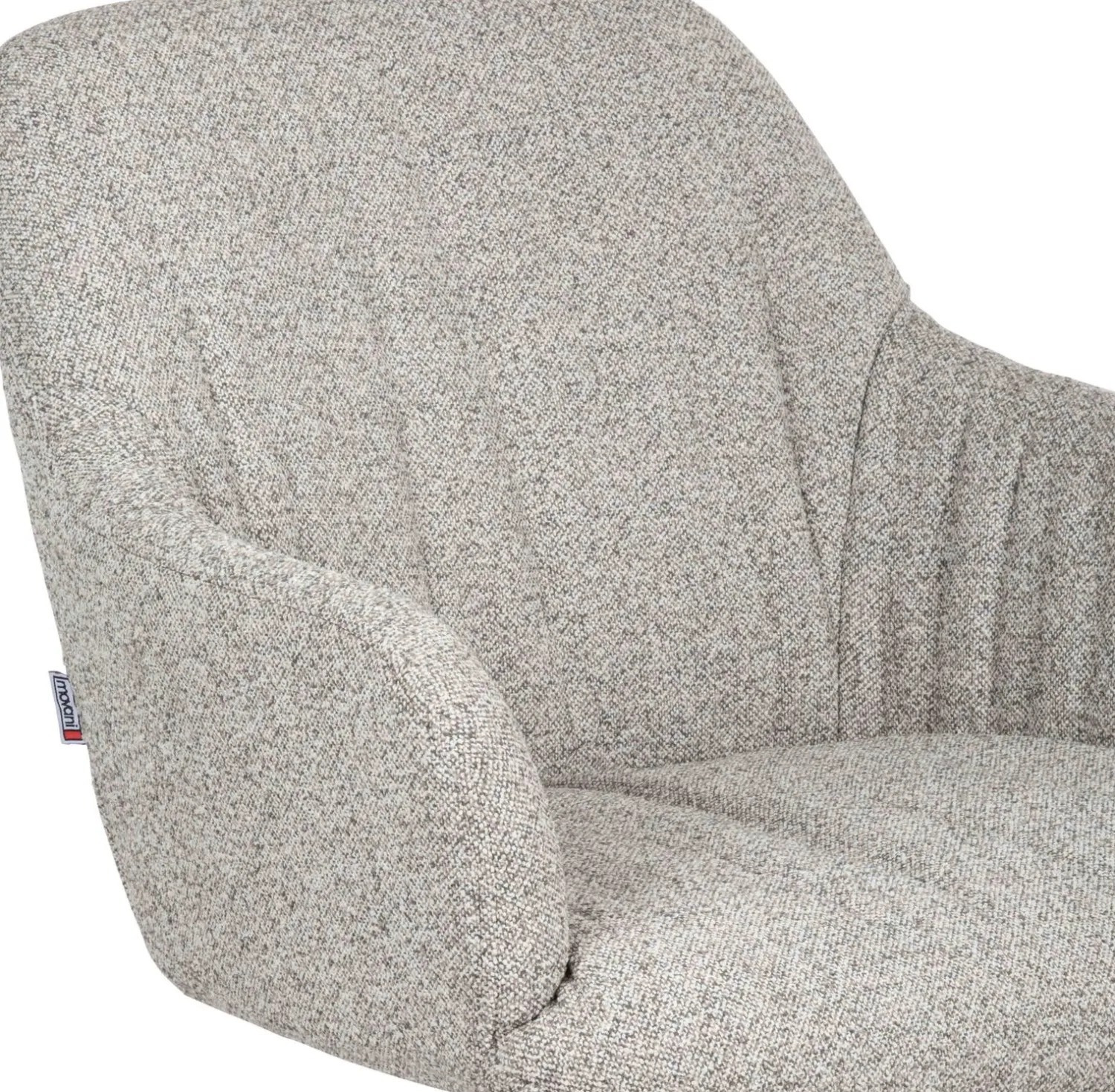 Eetkamerstoelen Met Armleuning-Movani Stef Eetkamerstoel Natural, Brown