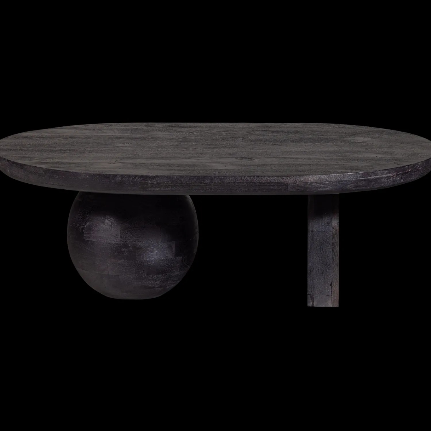 Houten Salontafels|Ovale Salontafels-WOOOD Steppe Salontafel Black