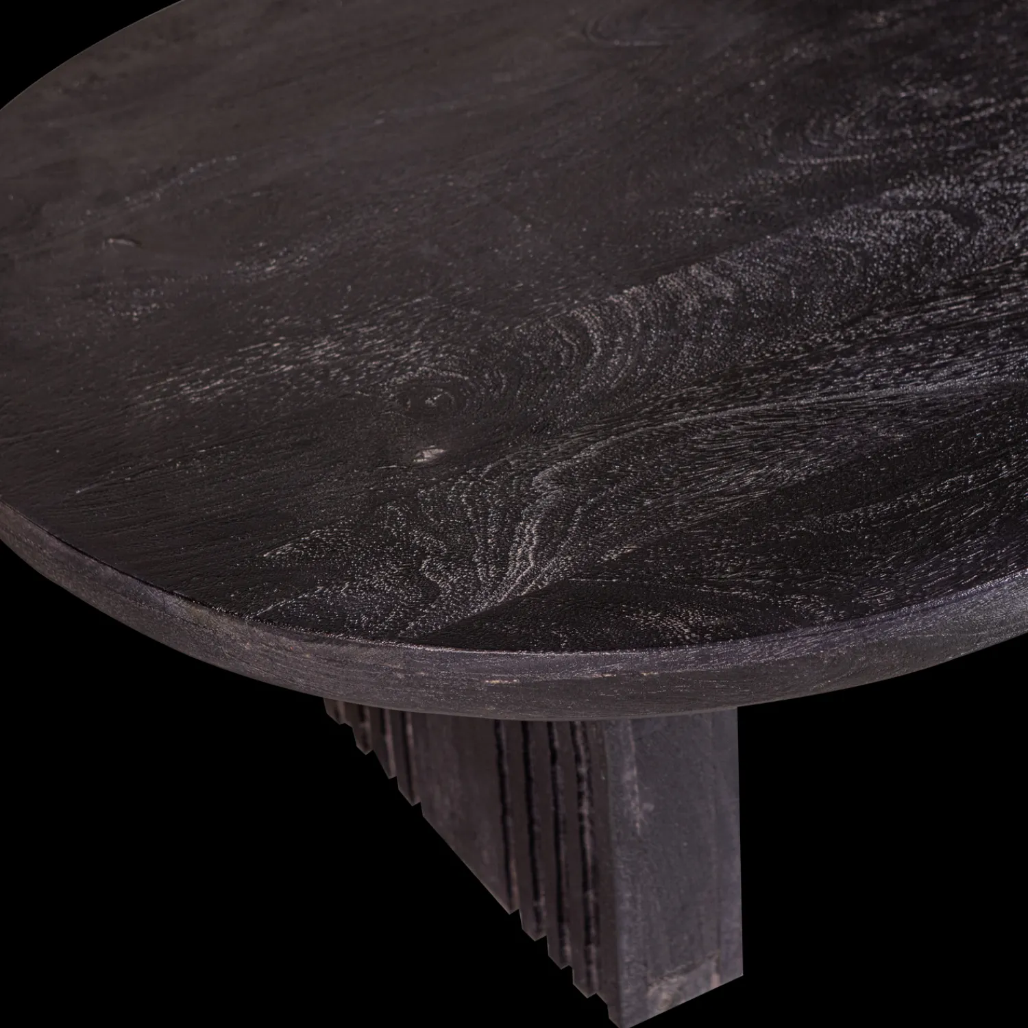 Houten Salontafels|Ovale Salontafels-WOOOD Steppe Salontafel Black