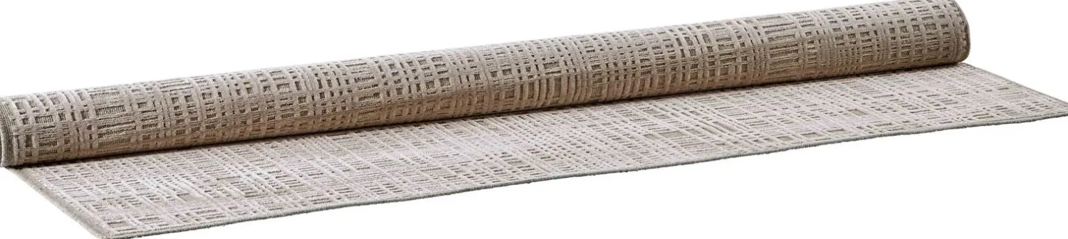 Vloerkleden|Wollen Vloerkleden-Montèl Stibe Vloerkleed Taupe, Beige