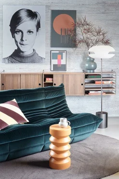 Ronde Bijzettafels-HKLIVING Stoneware Bijzettafel Terra