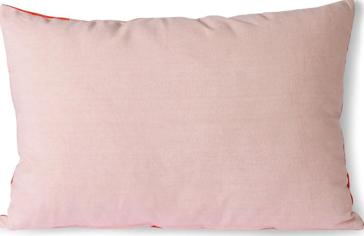 Sierkussens & Plaids-HKLIVING Striped Velvet Koraal Sierkussen Rood, Roze