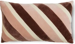 Sierkussens & Plaids-HKLIVING Striped Velvet Sierkussen Rose