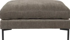 Hockers|Poefs-Zuiver Summer Hocker Bruin