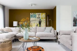 Hockers|Poefs-Zuiver Summer Hocker Latte