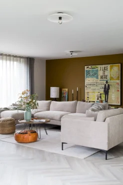 Hockers|Poefs-Zuiver Summer Hocker Latte