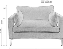 Loveseats-Zuiver Summer Loveseat Latte