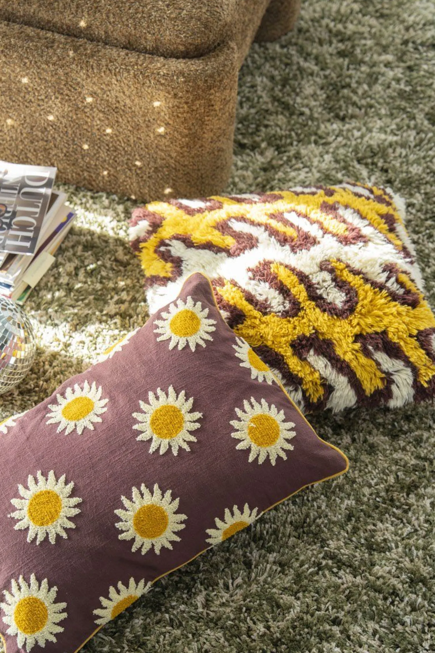 Poefjes & Krukjes|Sierkussens & Plaids-By Boo Sunflare Kussen Multi
