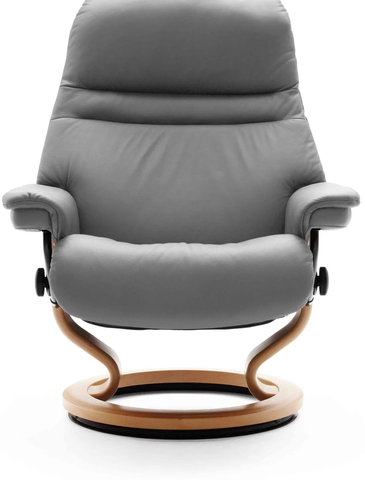 Leren Fauteuils|Relaxfauteuils-Stressless Sunrise Relaxfauteuil Zwart