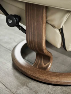 Leren Fauteuils|Design Fauteuils-Stressless Sunrise Relaxfauteuil Grijs