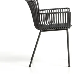 Tuinstoelen-Kave Home Surpika Tuinstoel Grafiet