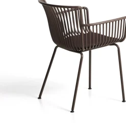 Tuinstoelen-Kave Home Surpika Tuinstoel Bruin