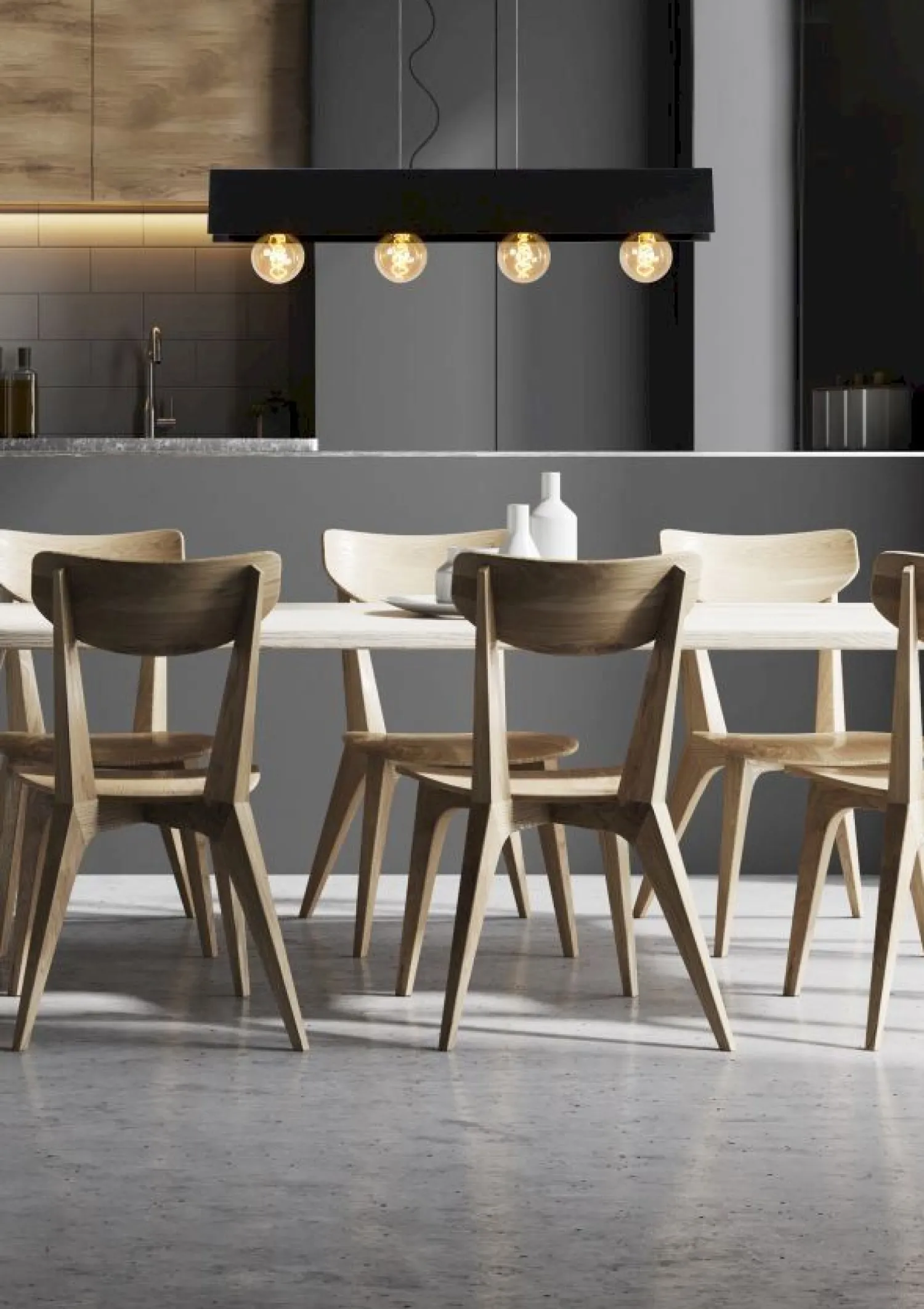 Industriële Hanglampen|Industriële Hanglampen-Lucide Surtus Hanglamp Zwart