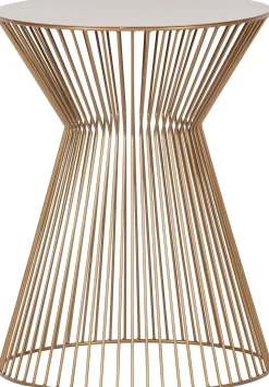 Ronde Bijzettafels-WOOOD Suus Bijzettafel Goud