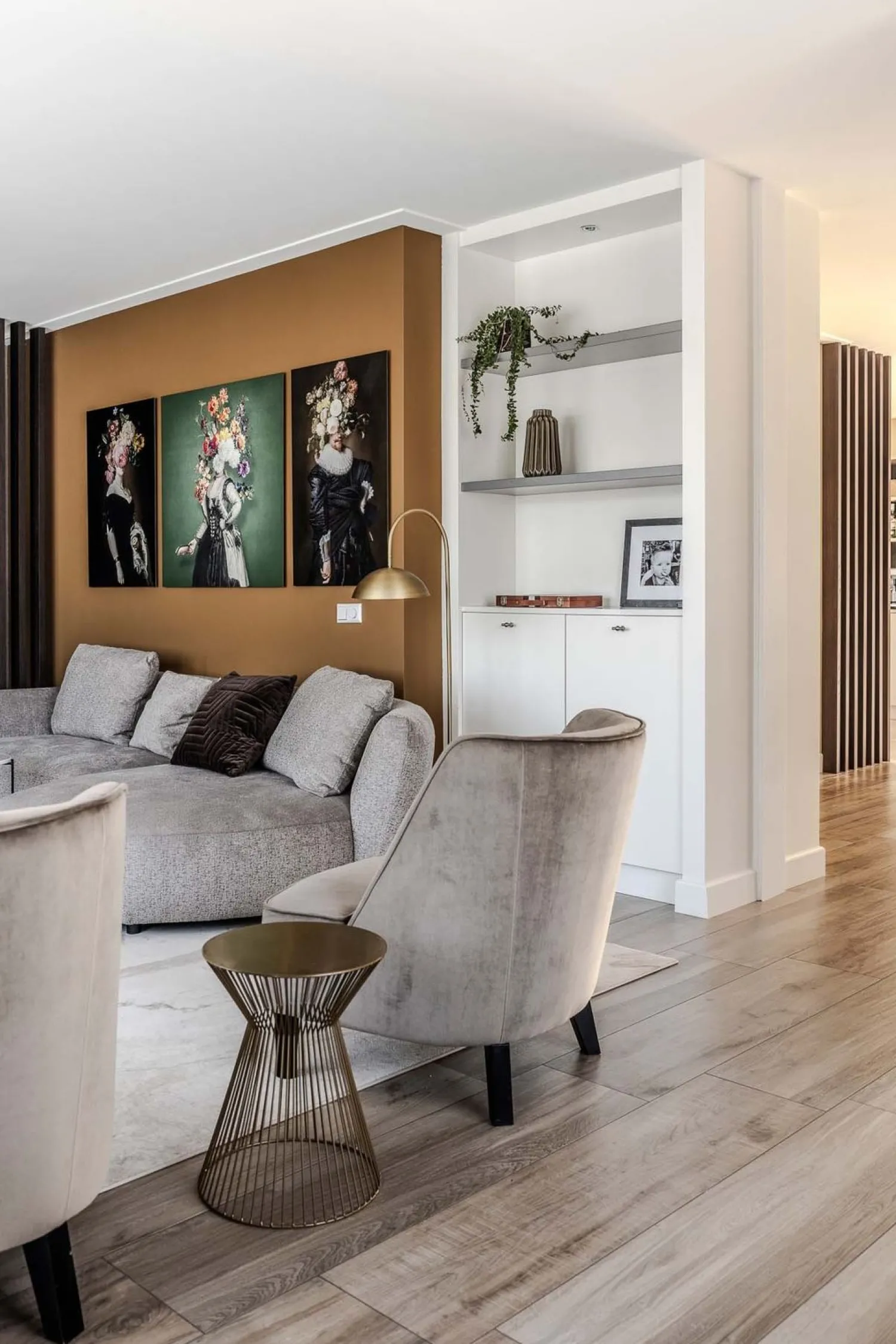 Ronde Bijzettafels-WOOOD Suus Bijzettafel Goud