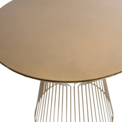 Ronde Bijzettafels-WOOOD Suus Bijzettafel Goud