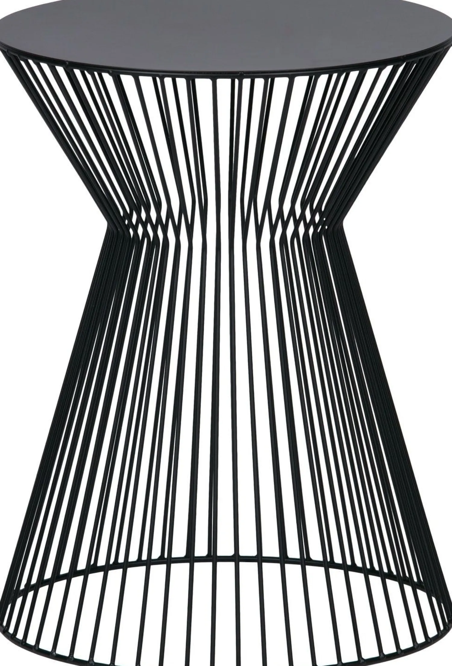 Ronde Bijzettafels-WOOOD Suus Bijzettafel Zwart