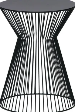 Ronde Bijzettafels-WOOOD Suus Bijzettafel Zwart