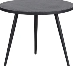 Houten Bijzettafels|Ronde Bijzettafels-WOOOD Suze Bijzettafelset Zwart