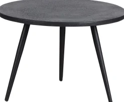 Houten Bijzettafels|Ronde Bijzettafels-WOOOD Suze Bijzettafelset Zwart
