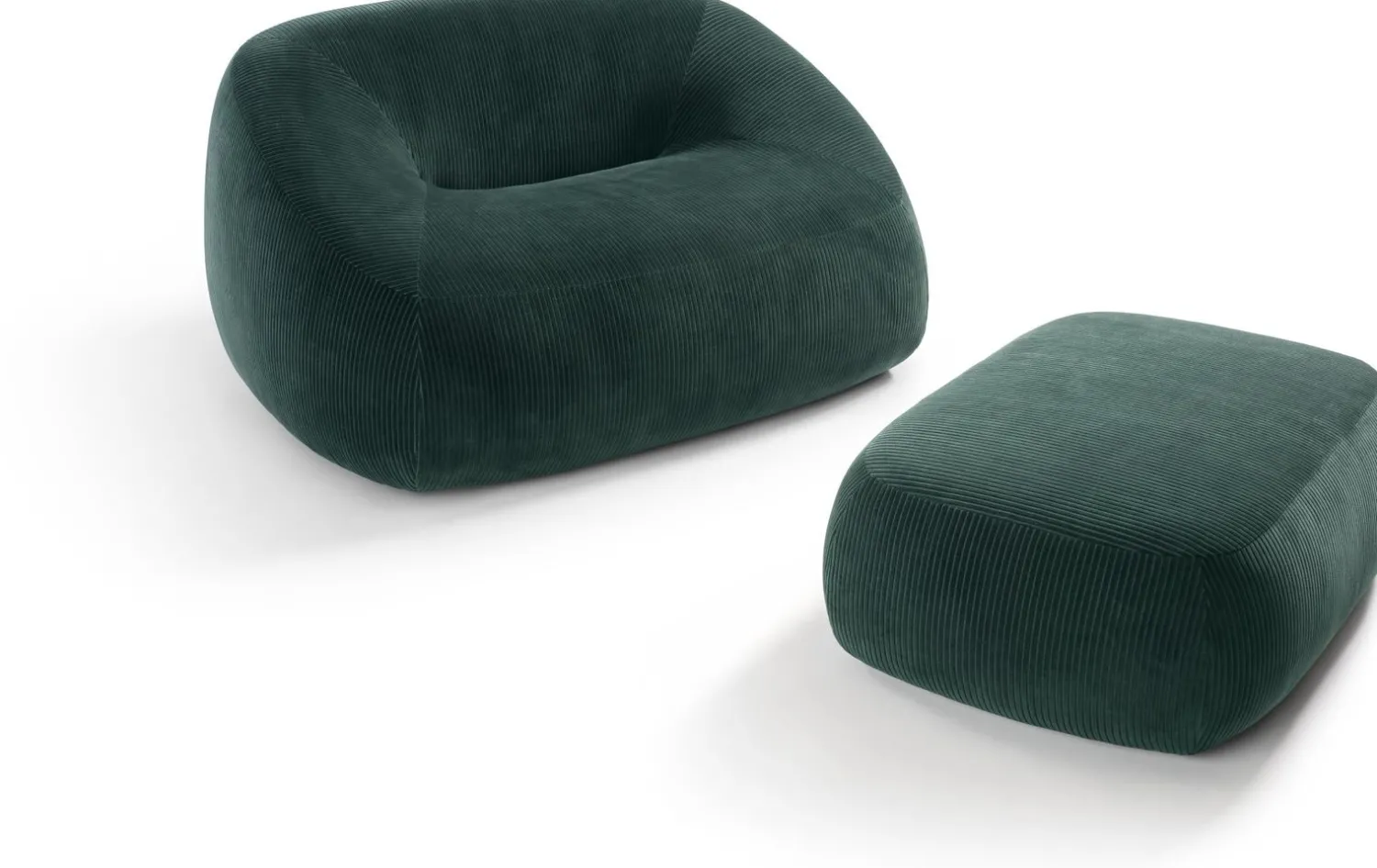 Loveseats-Artifort Swamp XL Loveseat Dark Green