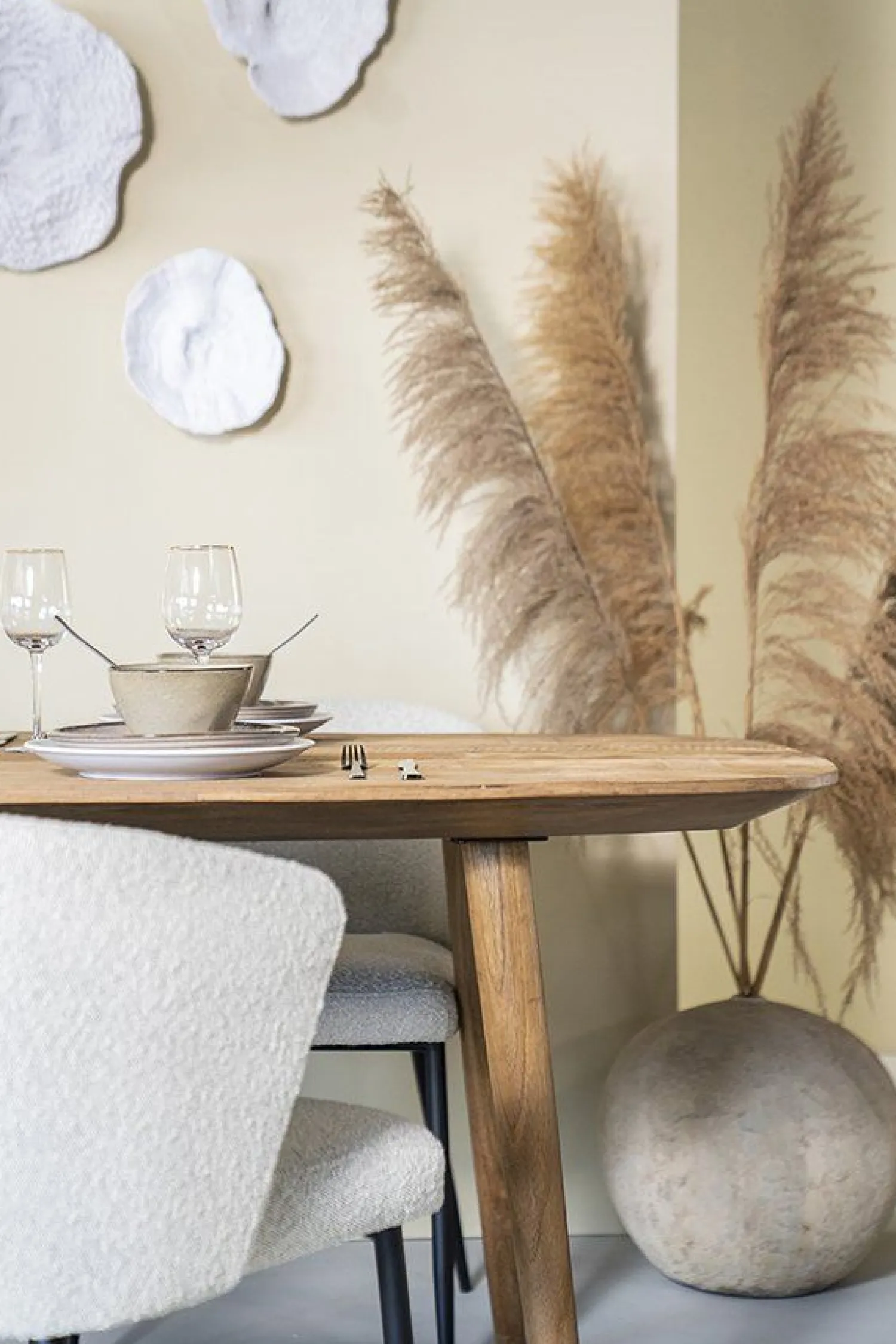 Houten Eettafels-Eleonora Tabassum Eettafel Naturel