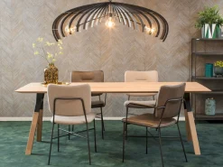 Houten Eettafels|Ovale Eettafels-Bert Plantagie Table Talk Eettafel White Wash